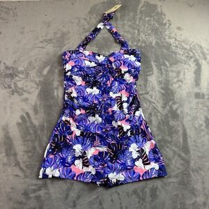 EastElegant Maternity Swimsuit Womens Small One Piece Floral Bathing Suit Swimwe